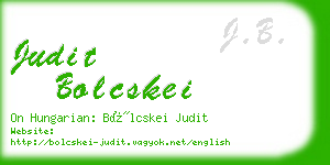 judit bolcskei business card